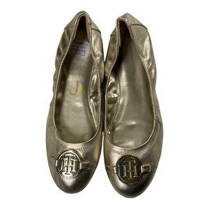 Tommy Hilfiger Golden Ballet Flats sz 9